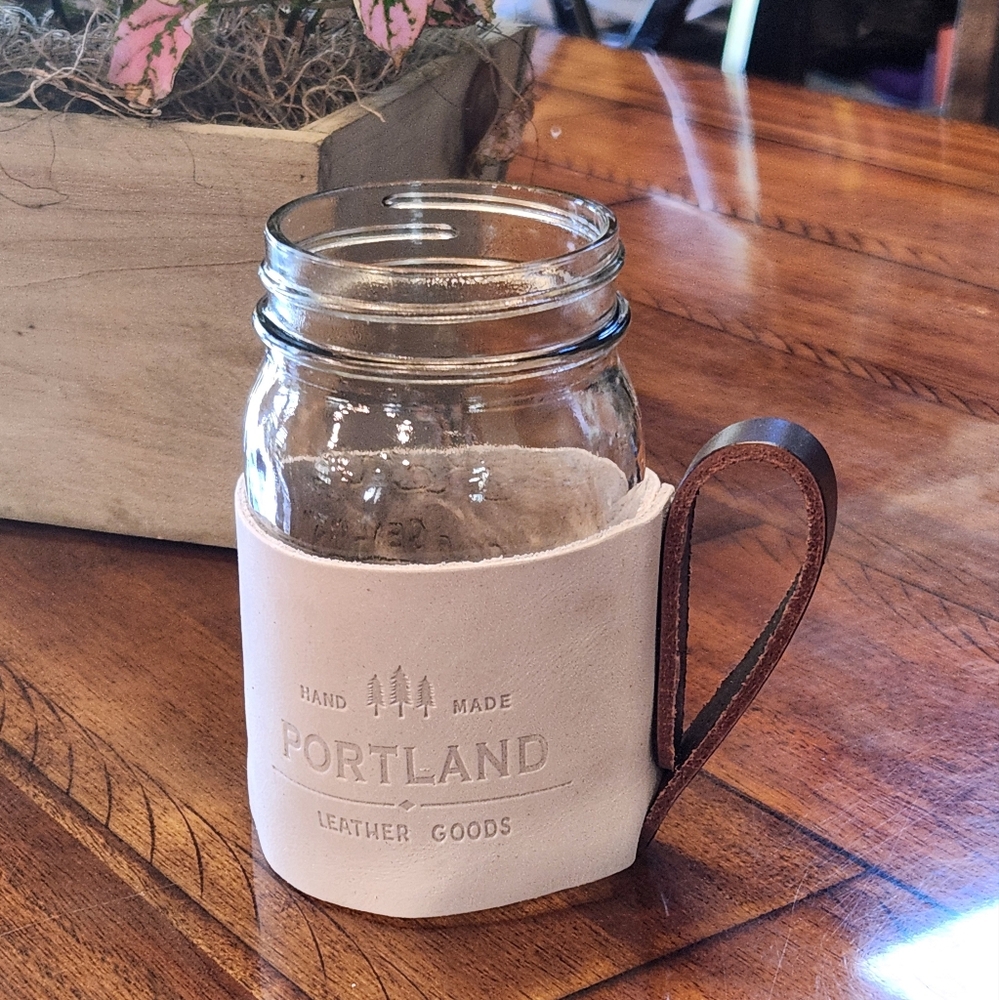 Portland Leather Goods Water Bottle/Jar Sleeve